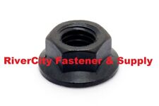 5/16-18 Hex Flange Nut Grade 8 5/16x18 Nuts 5/16 x 18 Smooth Bottom Phos & Oil picture
