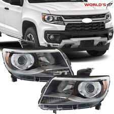For 2015-2021 Chevy Colorado LT/Z71/ZR2 Headlight Halogen Clear Lens Left+Right picture
