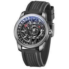 OBLVLO Men Automatic Watch Fashion Design Rotor Mechanical Wristwatch Luminous picture