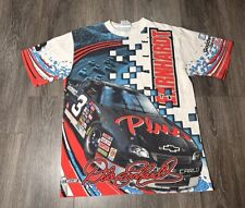 Vintage Dale Earnhardt NASCAR All Over Print T-shirt Size Large picture
