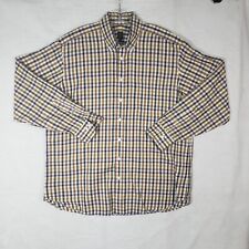 Robert Talbott Dress Shirt Mens XL XLarge Plaid Pocket Long Sleeve Button Up picture