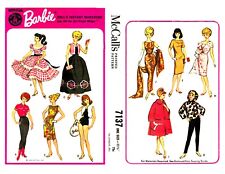 Vintage 1963 Barbie Clothes Pattern Reproduction, 9 outfits, McCall's 7137 picture