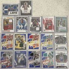 HUGE SPORTS JERSEY AUTO ROOKIE CARD LOT PATCH RC SP OPTIC UFC  LOT (17 Cards) picture