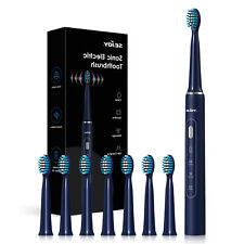 SEJOY Sonic Electric Toothbrush Rechargeable 7 Brush Heads 3 Modes Precise Clean picture
