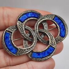 Vintage Miracle Brooch Scottish Lapis  picture