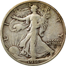 1916-D Obverse Walking Liberty Half Great Deals From The Executive Coin Company picture