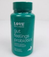 Love Wellness Gut Feelings Probiotic Prebiotic 30 Capsules Supplement picture