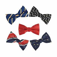 OUMUS 5-Pk Elegant Adjustable Pre-tied Bow Tie for Boys Toddler Small Child Kid picture