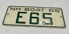 Vintage NH 1965 Boat Plate “E65