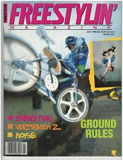Freestylin Magazine July 1986 Old School Vintage BMX Freestyle Haro GT Dyno picture