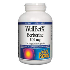 Natural Factors, WellBetX, Berberine, 500 mg, 120 Vegetarian Capsules picture