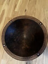 Authentic Vintage Fijian Carved Kava Large Bowl Polynesian Ornament picture