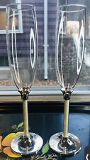 Lenox Jubilee Pearl Wedding Toast Champagne Flutes Set Of 2 picture