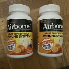 (2) Airborne Immune Support Supplement Chewable Tablets - 116 Count Exp:0625 picture