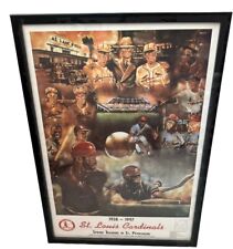 ST. LOUIS CARDINALS 1938-1997 ST. PETERSBURG FL SPRING TRAINING FAREWELL POSTER picture