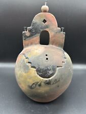 Vtg BARBARA HEARD Raku Art Pottery Lidded Pot Vessel Southwest Theme Signed picture