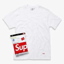 Supreme x Hanes Tagless Tees (3 Pack) White SS24 T-Shirt Top Mens Unisex picture
