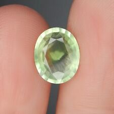 2ct Green Prehnite Natural Earth Mined Unheated Faceted Oval picture