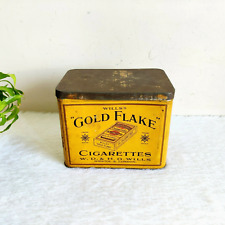 1930 Vintage Wills Gold Flake Cigarette Advertising Tin Box Litho London CG240 picture