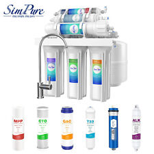 6 Stage PH Alkaline Reverse Osmosis Drinking Water Filter System Faucet Purifier picture
