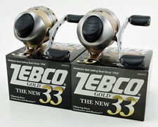 ZEBCO 33 Gold Spincast Reel 3.6:1 Gear Ratio W/10LB Line 10478-ZS3873 (Lot of 2) picture