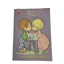 Vintage 1999's Precious Moments Purple Love Lasts Forever Coloring Book Wedding picture