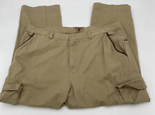 VTG Madison Creek Outfitters Beige Cotton Cargo Pants Sz 44Wx30L RN#96460 picture