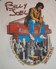 Vintage Billy Joel 1976 New York State Of Mind T Shirt Size S-5XL White EE137 picture