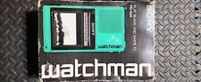 Vintage 1987 Sony Watchman TV WORKS B&W Handheld Travel TV - FD-42A vhf uhf picture