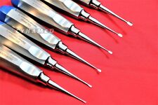 GERMAN 6 PCS DENTAL TOOTH SURGERY WINGS WING WINGED ELEVATOR 0.75MM-4MM TIP SIZE picture