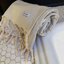 New NWT Beige Turkish Style Beach Towel Quick Dry Sand Free Lightweight Extra L picture