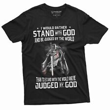 Men's God Jesus T-shirt Stand by God Tee Shirt Jesus Christian Inspirational Tee picture