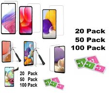 Lot of 20 50 100 Tempered GLASS for Samsung/LG/Motorola/OnePlus/Revvl Phones picture