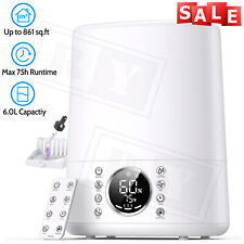 6L Top Fill Warm and Cool Mist Humidifiers for Bedroom/Large Room Max 861sq.ft picture