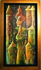 Nadia Volna-Untitled-Framed Orig Acrylic Painting/Canvas/Signed/COA-List $7,200  picture