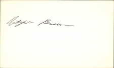 Wayne Benson Signed 3x5 Index Card Cut 1973-77 Syracuse Chiefs Harlingen Suns picture