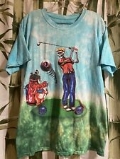 Vintage Grateful Dead Tour Golfing Sundog Tie-Dye T-shirt size men’s Large picture