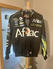 Carl Edwards Nascar Medium Jacket JH Designs Aflac Duck 99 Patches Racing Black picture