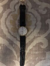 Vintage New Old Stock Q&Q Quartz Water Resistant Watch Black Band FAST SHIPPING picture