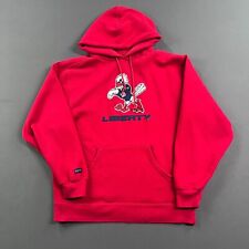 Vintage Liberty University Flames Sweatshirt Mens Medium Red Hoodie LU JanSport picture