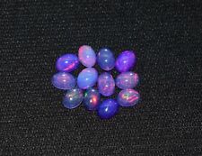 A+++ 12Pcs Natural Ethiopian Purple Opal Fire Opal Loose Gemstone cabochon S0999 picture