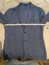 LBM 1911 Lubiam Linen Cotton 40 R Blue Sport Coat Blazer Jacket 40R 50 L.B.M. picture