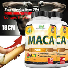 Maca Root Capsules 1900mg | 120 Pills | Red, Yellow, Black Maca Supplements USA picture