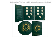 2023 Australia 35th Anniversary 14-Coin Collection Commemorating The $2 Dollar picture