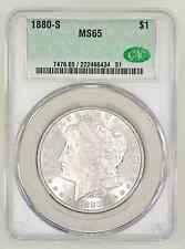 1880 S Morgan Silver Dollar CACG MS 65 CAC Grading picture