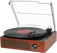 Bluetooth Record Player Belt-Driven 3-Speed Turntable, with Headphone Jack picture