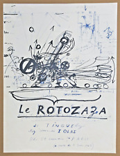 1967 Jean Tinguely Rotozaza Original Lithograph for an Exhibition at IOLAS Paris picture