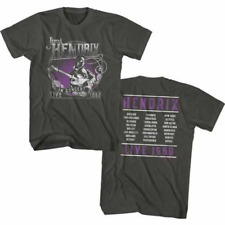 Jimi Hendrix Vintage T-shirt - Live in Concert 1969 Men's Unisex Charcoal picture