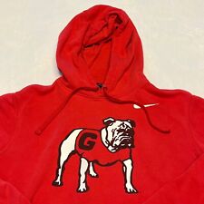 Nike Georgia Bulldogs Hoodie Mens Medium UGA Sweatshirt Sweater Pullover picture