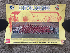 1976 Denver Broncos Burger King Coca Cola Team Picture - Bob Swanson Autograph picture